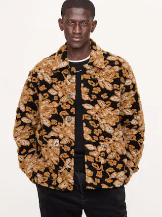 Floral Jacquard Chore Coat | Banana Republic (US)