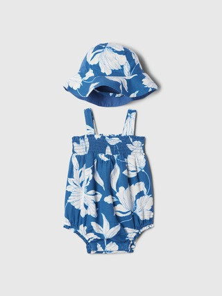 Baby Linen-Blend Bubble Shorty Set | Gap (US)