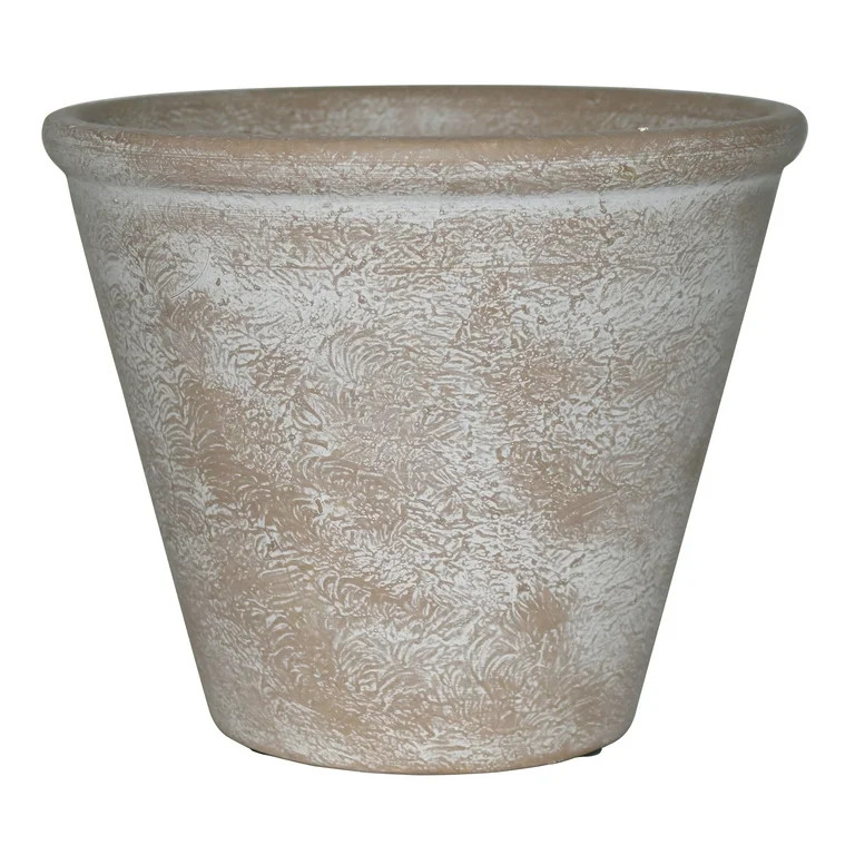Better Homes&gardens 8 inch Hand-painted Brown Ceramic Pot | Walmart (US)