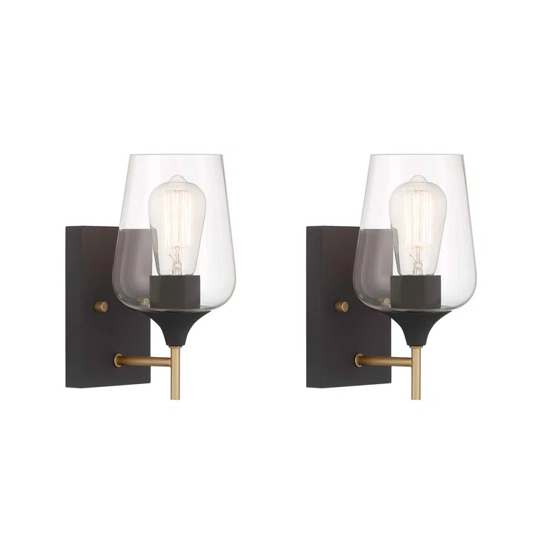 Tambo 1-Light Steel Armed Sconce (Set of 2) | Wayfair North America