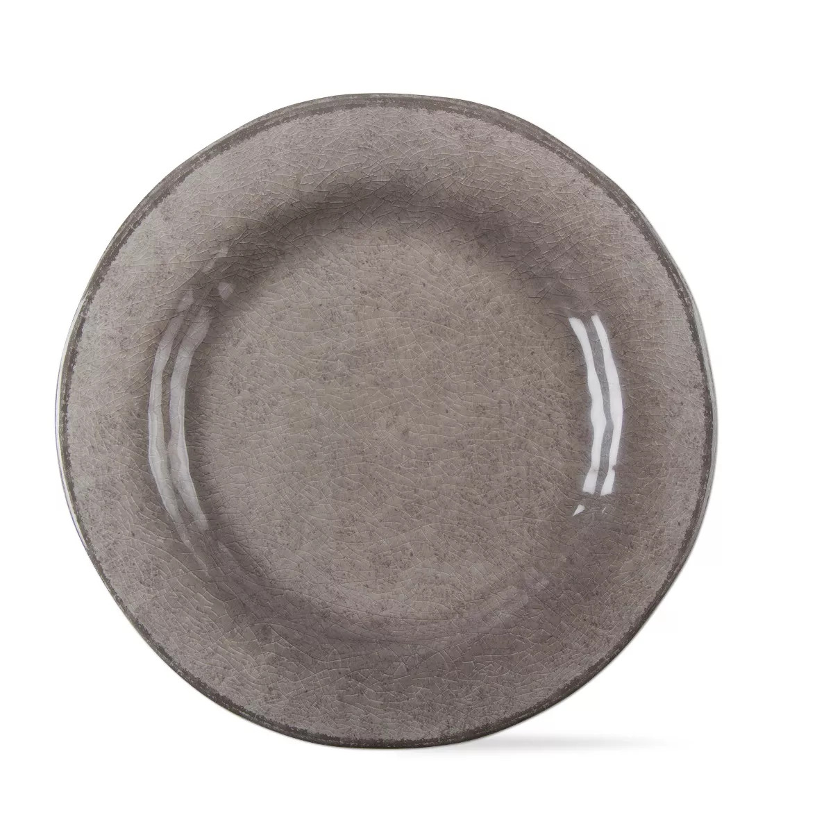 tagltd 10.75 in. Veranda Cracked Glazed Solid Melamine Plastic Dinnerware Plates Set of 4 Dishwas... | Target
