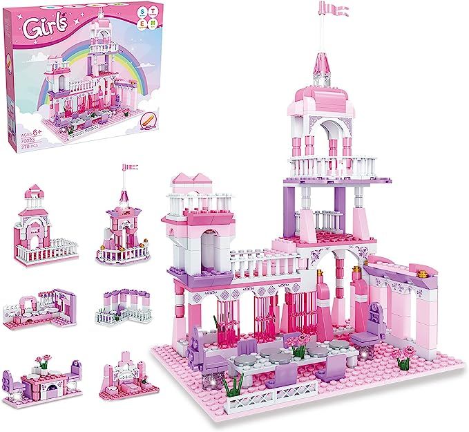 Girls Princess Castle Building Blocks Toys Dream Castle Toys for 6 7 8+ Year Old Girls Educationa... | Amazon (US)