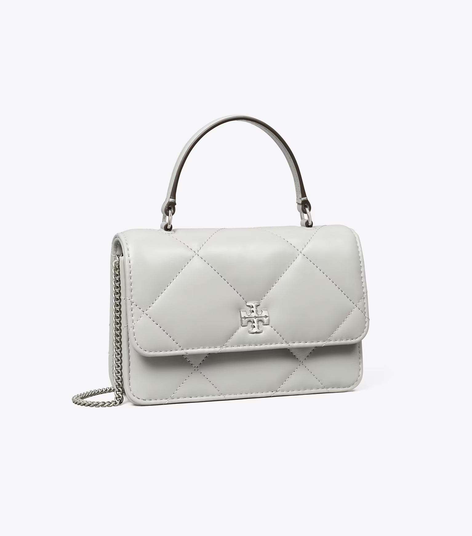 MINI KIRA DIAMOND QUILT CHARM TOP-HANDLE CROSSBODY | Tory Burch (US)