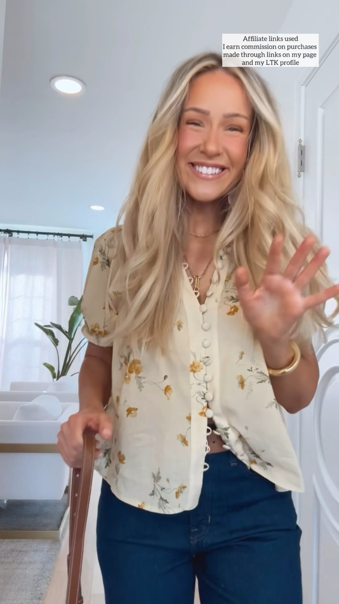 Pretty top and jeans outfit spring 