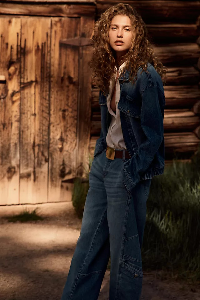 Denim Zip-Front Jacket | Anthropologie (US)