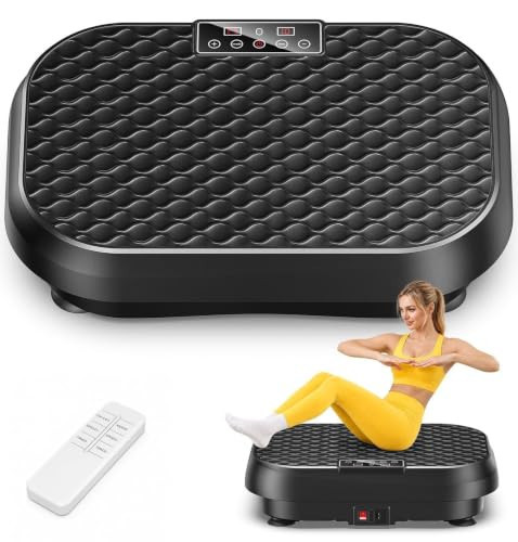 Vibration Plate Exercise Machine, Vibration Plate for Lymphatic Drainage, 99 Speeds & 9 Programs, 330 LBS Capacity, 200W Whole Body Workout Equipment for Home Gym Fitness | Amazon (US)