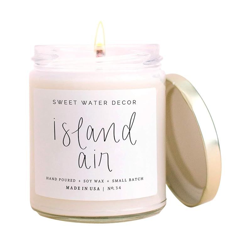 Sweet Water Decor Island Air Candle | Tropical Fruit, Sugared Citrus, Mountain Greens, Summer Sce... | Amazon (US)