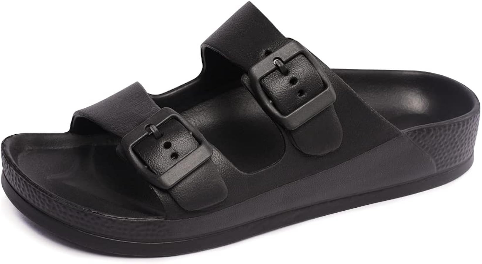 LM Women's Sandals Adjustable EVA Flat Sandals Comfortable Double Buckle Slides Sandals | Amazon (CA)