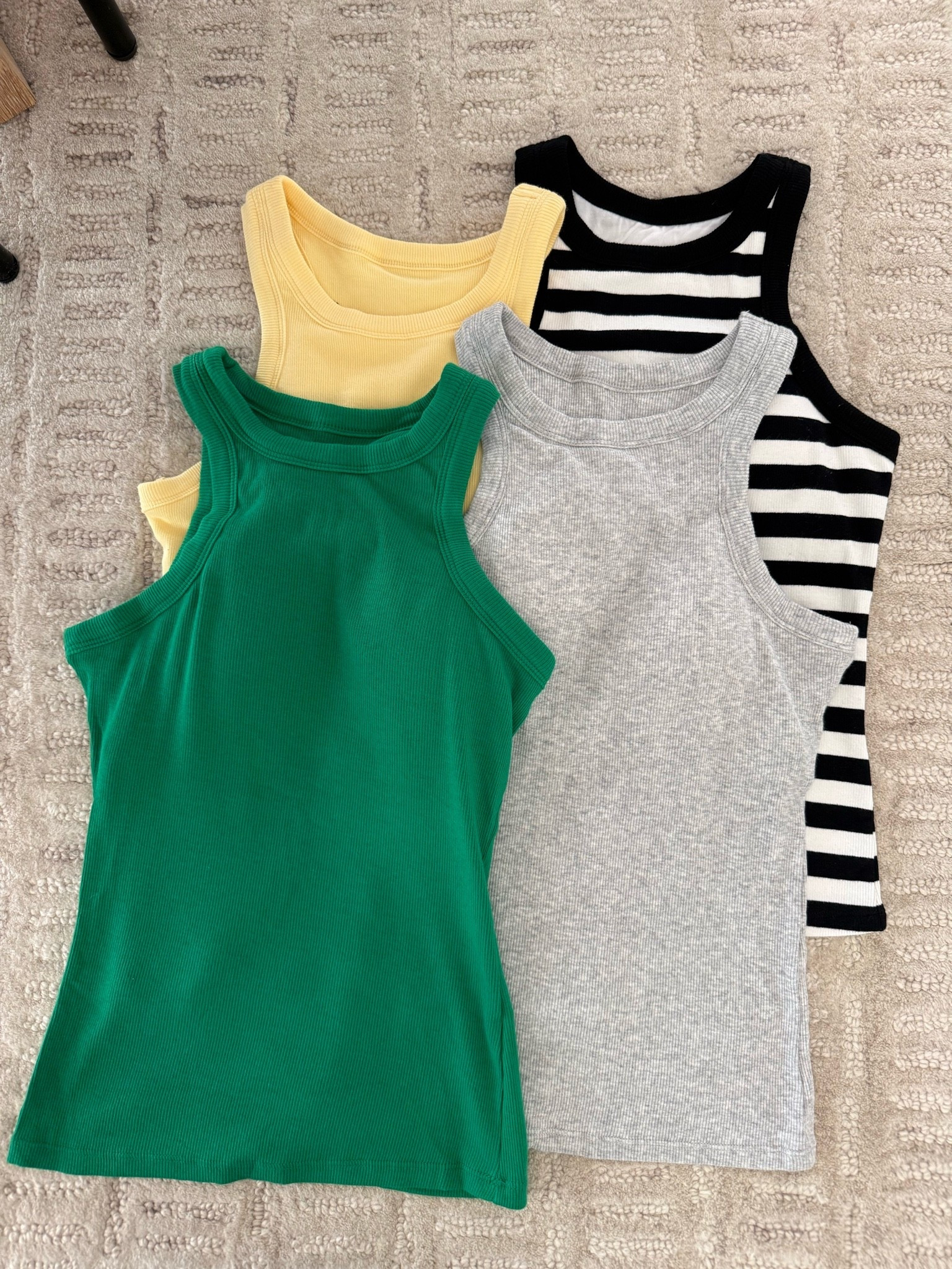 My favorite Amazon ribbed tanks with built in bra size xs