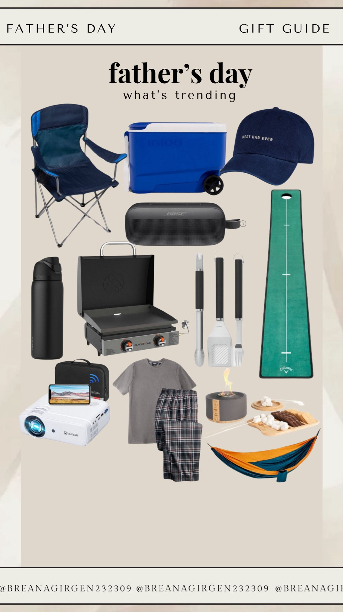 Father’s Day Gift guide, all from Target. 






Lawn chair, grilling chair, grill, cooler, baseball cap, grilling accessories, golf mat, hammock, s’mores kit, s’mores fire pit, men’s pajamas, water bottle, projector, men’s Father’s Day gifts

#LTKGiftGuide #LTKMens