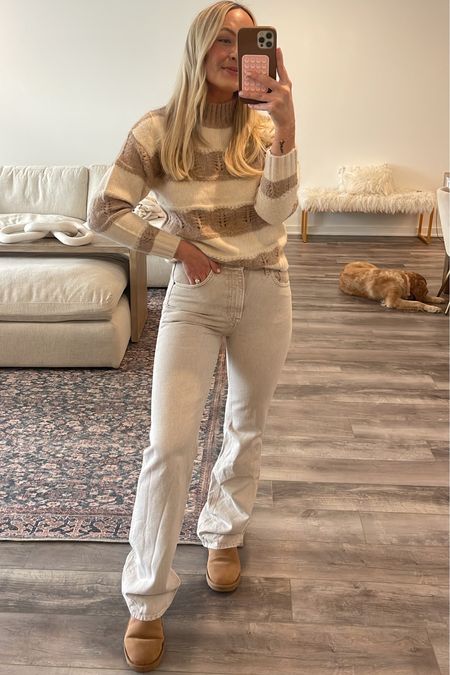 Neutral outfit for exploring downtown Franklin in the fall. I love this heartloom sweater and you can use code TAYLORLOVE to save 15% off Heartloom website. Revolve pants and UGG minis in stock. 

#LTKCyberWeek #LTKHoliday

#LTKSeasonal