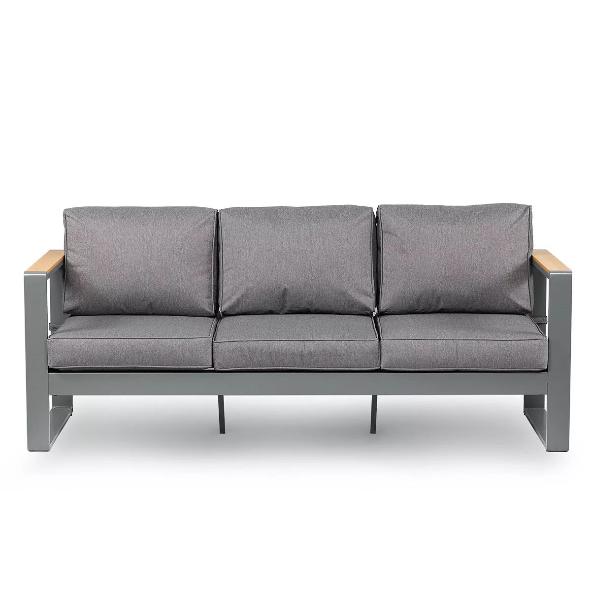 Aoodor Patio Furniture 3 Seater Aluminum Sofa Couch Deep Seat | Kohl's