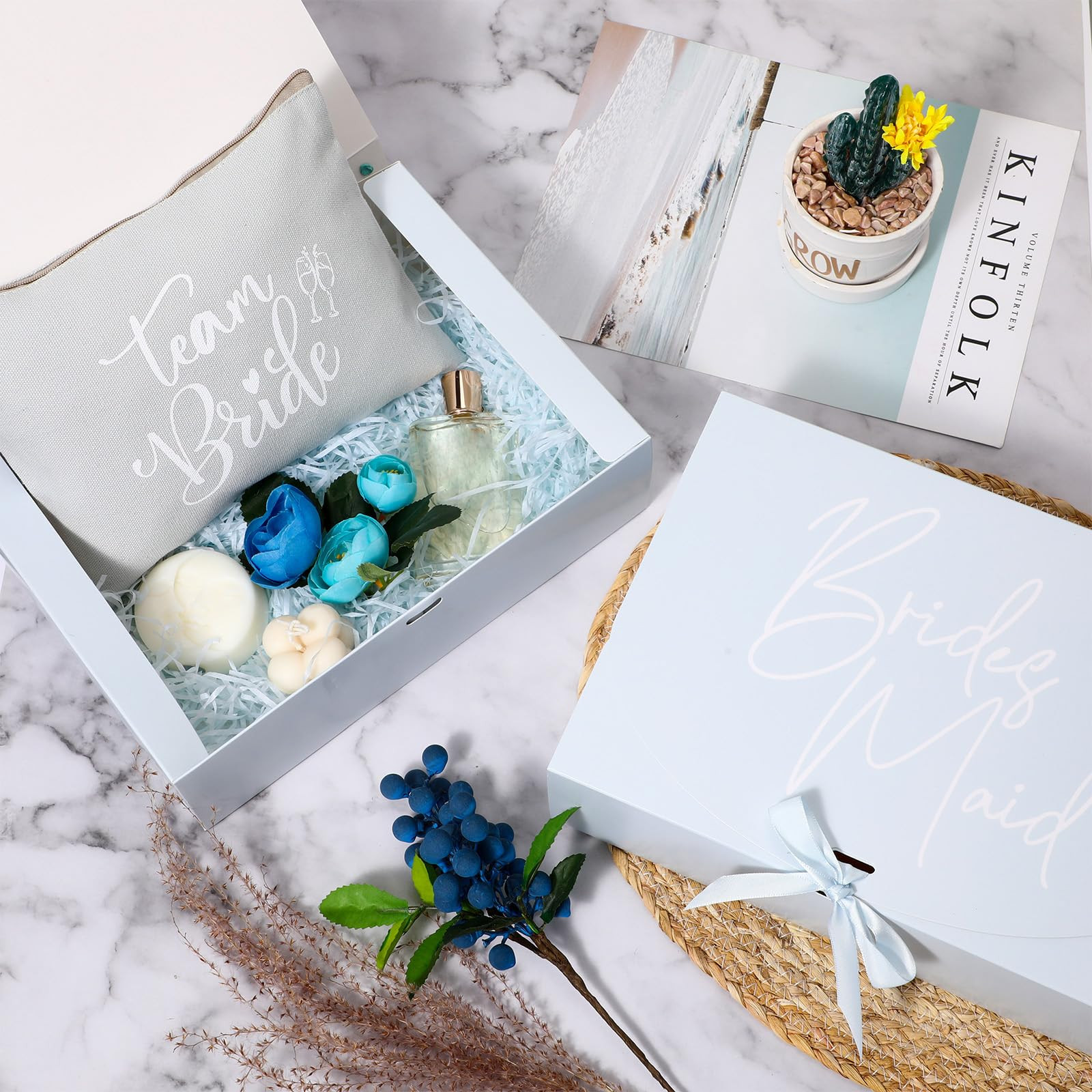 Marspark 8 Pack Bridesmaid Proposal Gifts Boxes Set, Will You Be My Maid/Matron of Honor Box with... | Amazon (US)