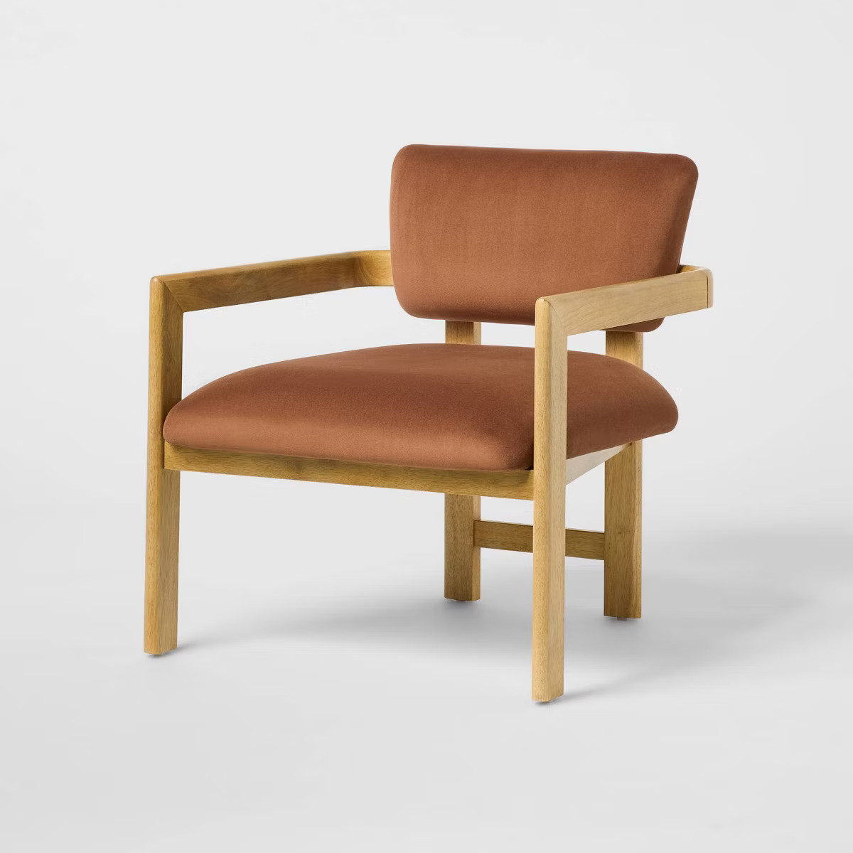 High Gloss Oak Accent Chair Rust -  Threshold™ designed with Studio McGee | Target