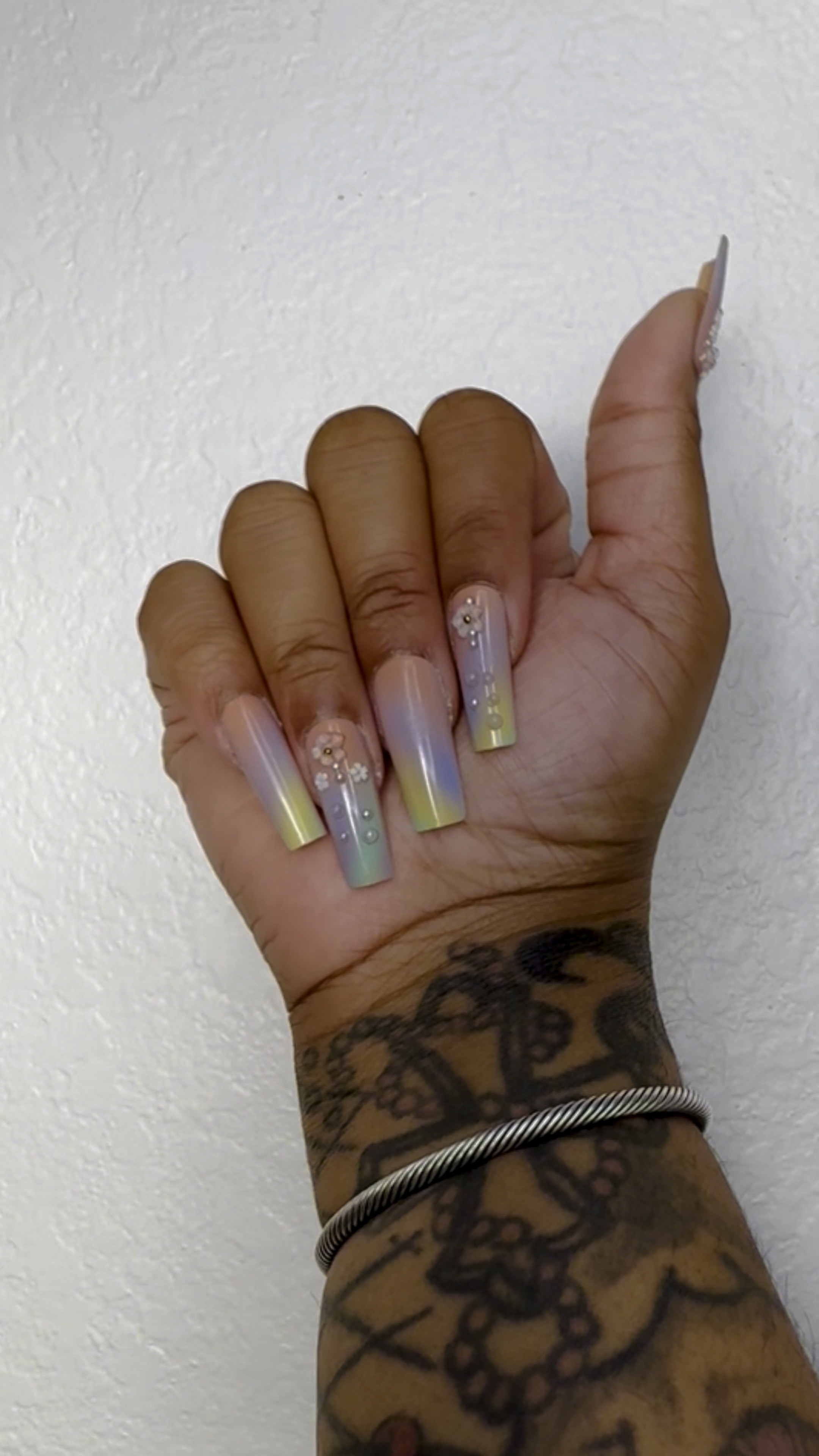 These MISUD press on nails are perfect for photo shoots with 3D flower and pearl details! They do get caught in my hair, but they’re too cute to pass up. 24 pieces for multiple looks! #PressOnNails #NailInspo #GlamNails

#LTKStyleTip #LTKPlusSize #LTKBeauty