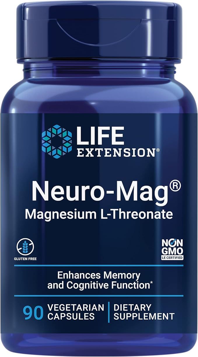 Life Extension Neuro-mag Magnesium L-threonate, Magnesium L-threonate, Brain Health, Memory & Att... | Amazon (US)