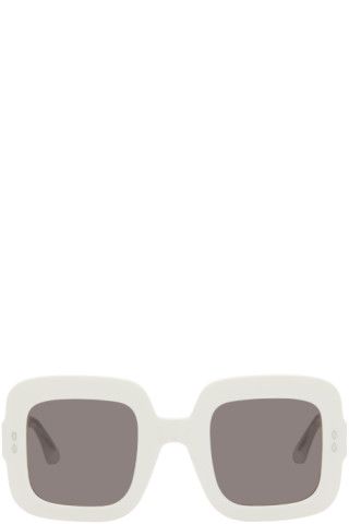 White Square Sunglasses | SSENSE