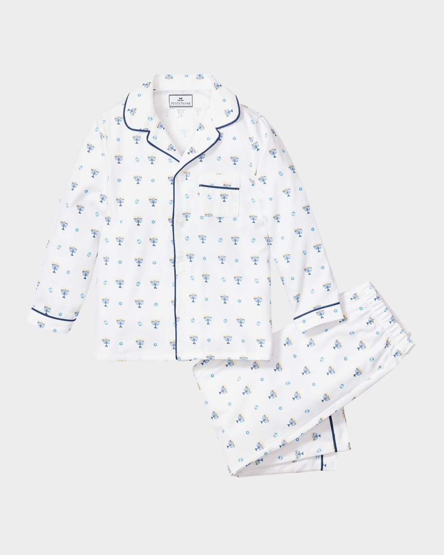 Petite Plume Kid's Hanukkah Two-Piece Pajama Set, Size 6M-14 | Neiman Marcus