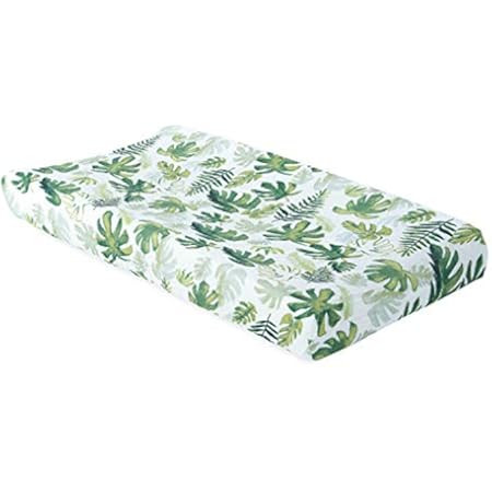 Little Unicorn Tropical Leaf Fitted Crib Sheet | 100% Cotton Muslin | Super Soft | Sized for Standar | Amazon (US)