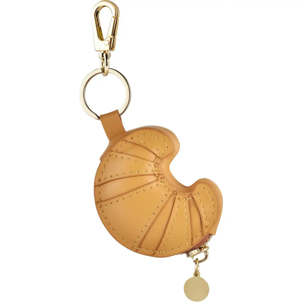Posh Tech Croissant Bag Charm for Airtag® in Brown at Nordstrom | Nordstrom