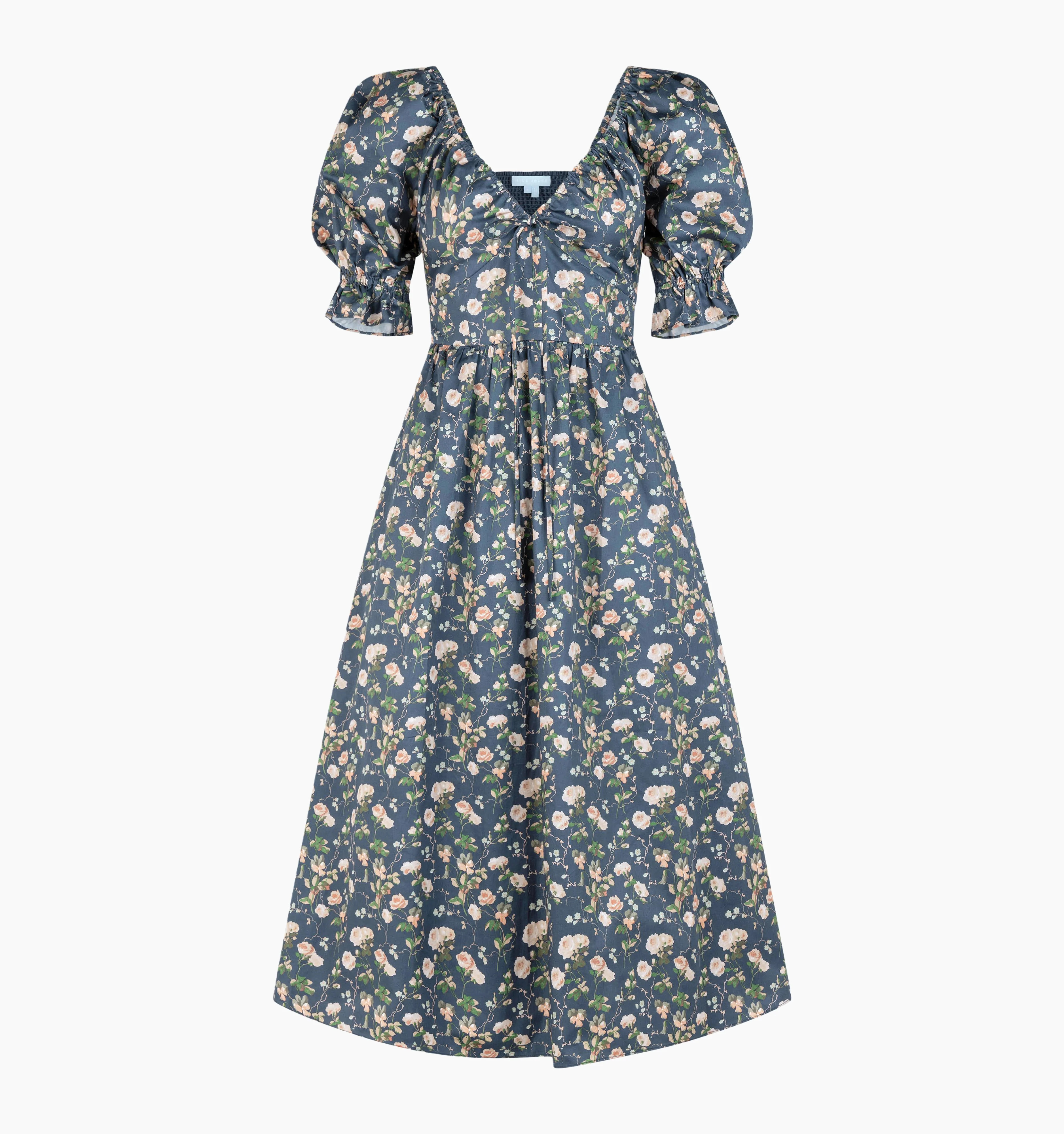 The Ophelia Dress | Navy Bluebonnet / XXS | 100% Cotton | Hill House Home | Hill House Home US