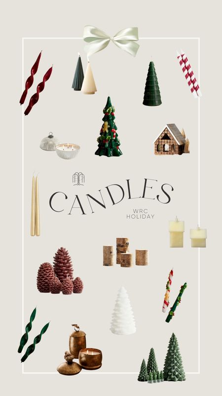 Christmas candle roundup. Tapered candles, festive candles, pinecone candles, Christmas tree candles, Christmas bell candles

#LTKHoliday #LTKHolidaySale #LTKSeasonal