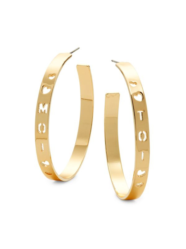 Moi Toi Goldplated Hoop Earrings | Saks Fifth Avenue OFF 5TH