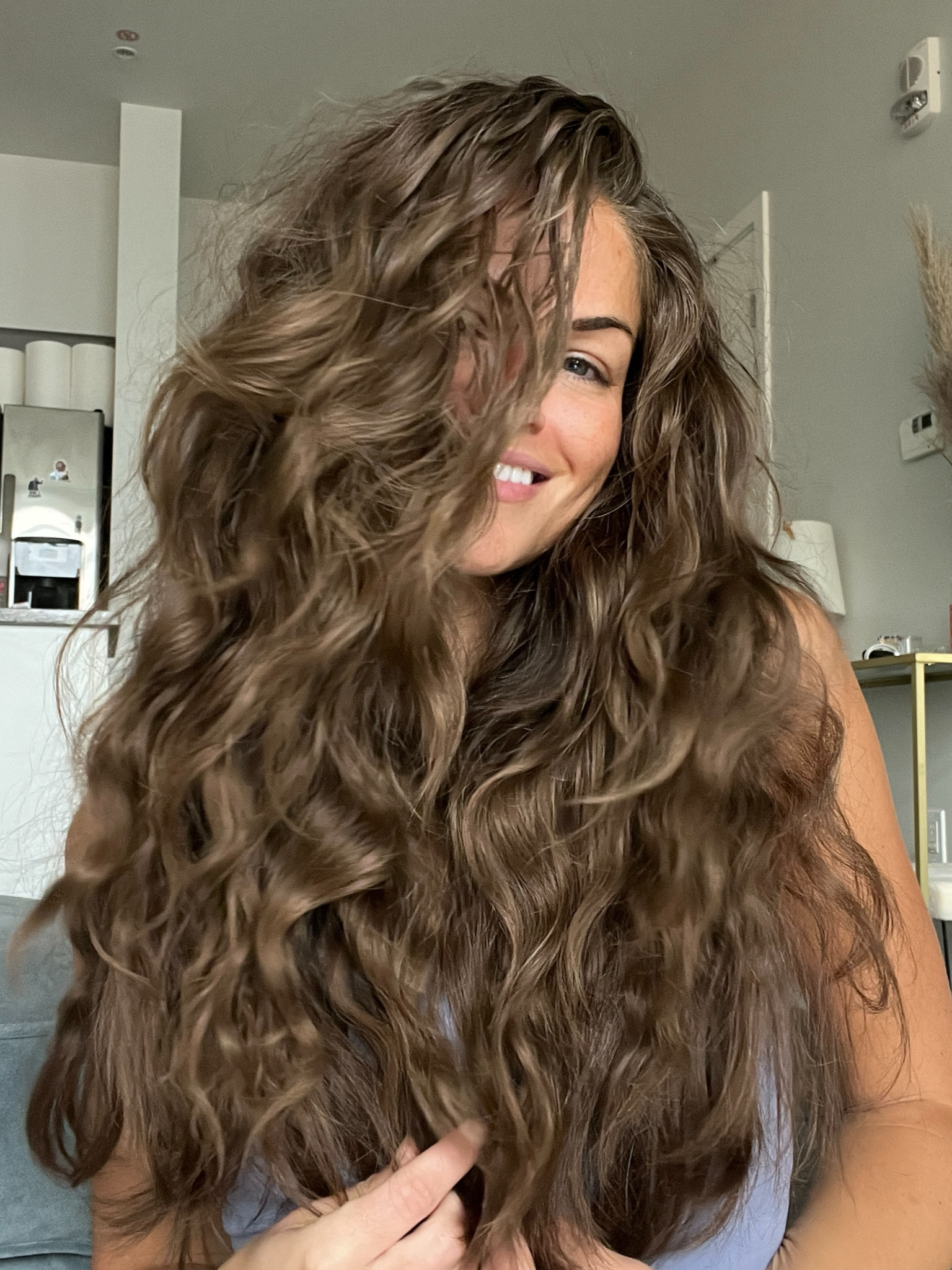 Healthy hair hacks:

1. Use Olaplex No6 (leave in hair bond repair) 

2. The less heat the better, but for drying your hair opt for the T3 Blow Drying brush 

3. Brush hair before your shower so you don’t have to brush through any knots when your hair is wet (wet hair is way more fragile and prone to breakage so if you can avoid tugging on wet hair that is best). Best brush: wet/dry hair brush 

4. Use silk pillowcases (a bonus is that it is also great for your skin) 

5. Your hair is a reflection of what is going on inside your body so if you have any nutrient deficiencies then that may be the cause for thin and brittle hair. I recommend a great multivitamin and a quality omega/krill oil supplement with primrose seed oil. My favorite: Dr. Mercola Krill Oil for Women (bonus: it helps with pms) 

I have included all of the products that I currently use for my hair to maintain healthy, thick & voluminous hair  

#LTKFindsUnder100 #LTKFindsUnder50 #LTKBeauty