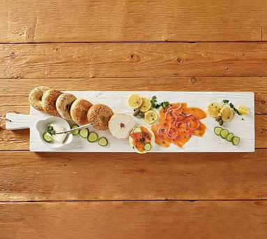 White Reclaimed Wood Long Cheese Board | Pottery Barn (US)