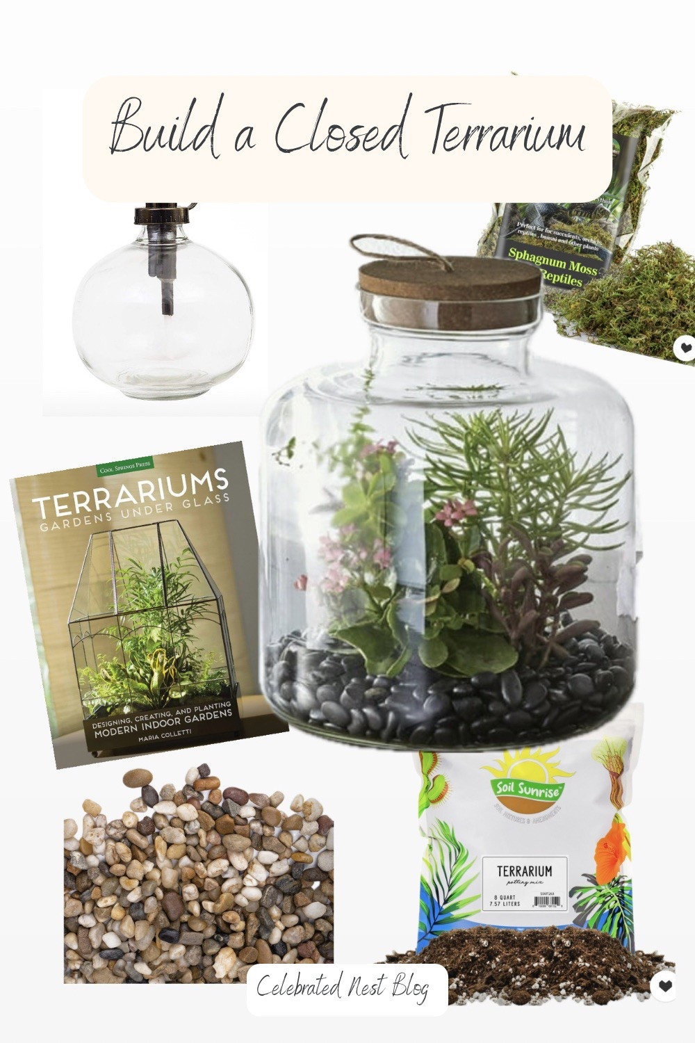 Closed terrarium supplies! Terrarium, terrarium book, soil and more! Everything but the plants! 🌱 

#LTKSeasonal #LTKHome #LTKGiftGuide