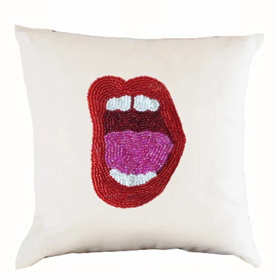 Pop Art Pillow Cover Lips Pillow Lip Pillow Pop Art - Etsy | Etsy (US)