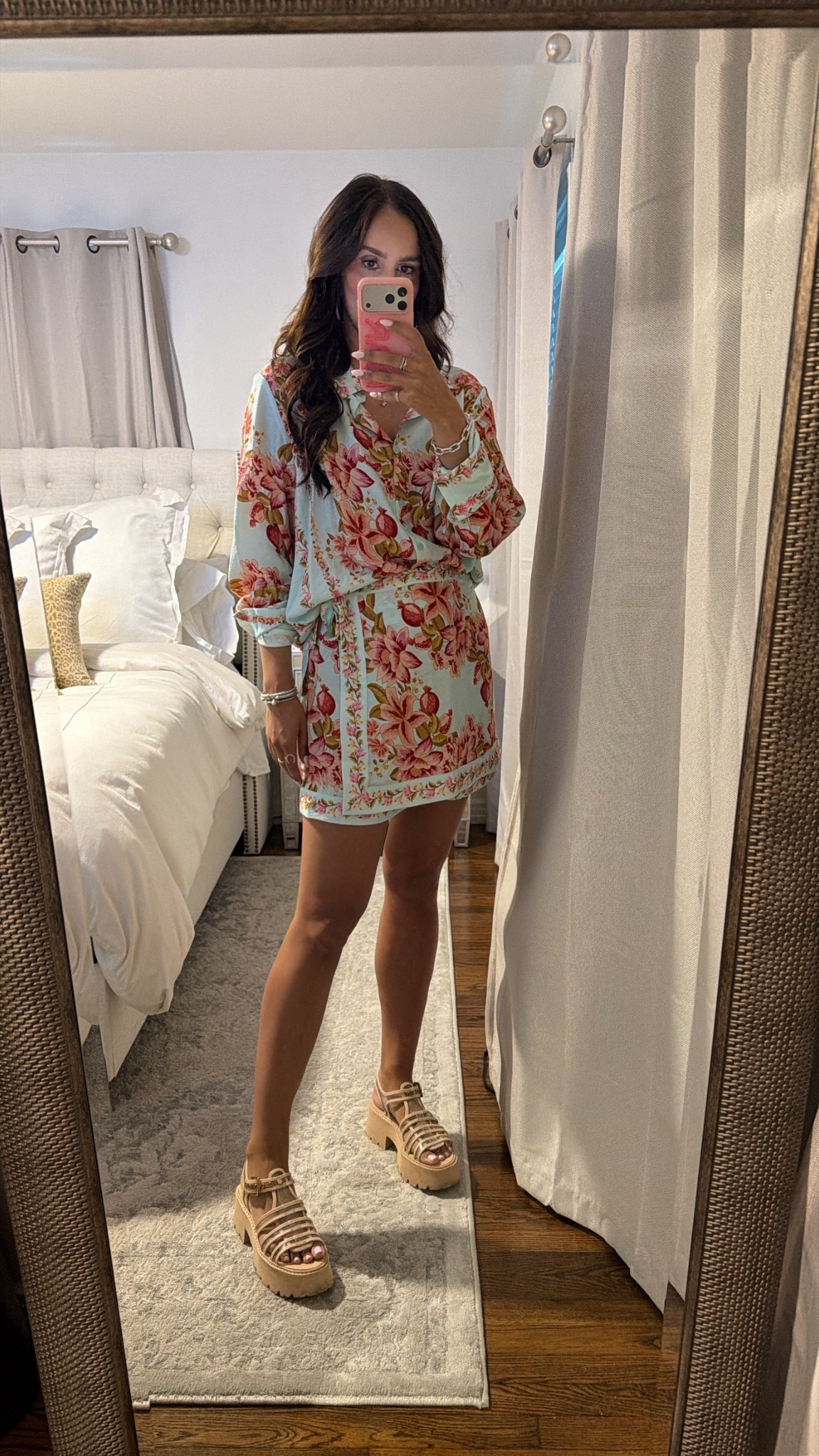 Spring outfit. Spring break. Summer vacation. Floral set. Matching set. Summer sandal  

#LTKootd #LTKMidsize #LTKTall