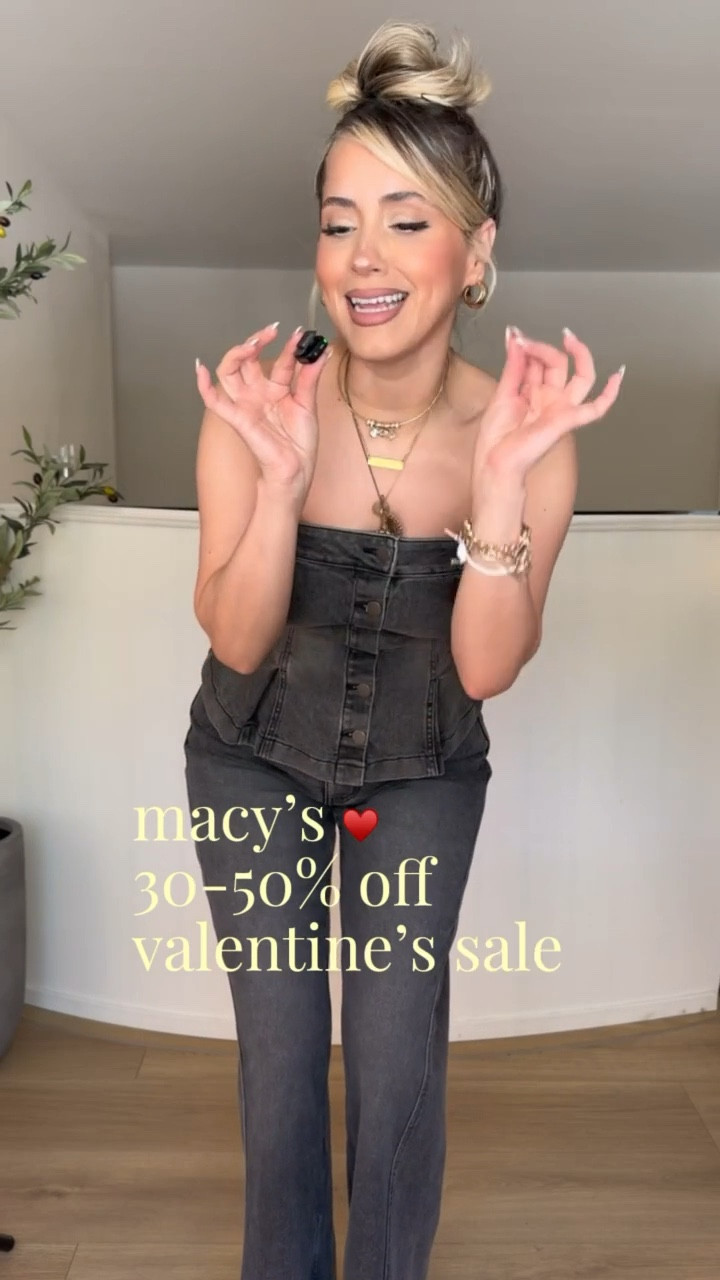 Shop the Valentine's Day Sale @macys from 2/5-2/9 💕🛍️ #macyspartner

I linked a bunch of other super cute pieces I LOVE from the sale!! 

Size 27 in jeans | SM in all tops | XS in denim matching top 

#LTKgrwm #LTKootd #LTKValentine