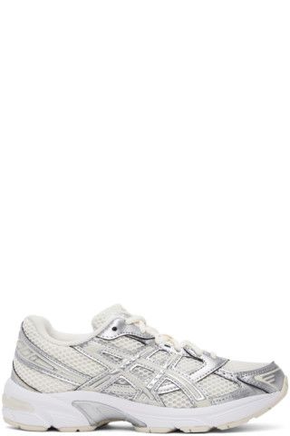 Off-White & Silver Gel-1130 Sneakers | SSENSE