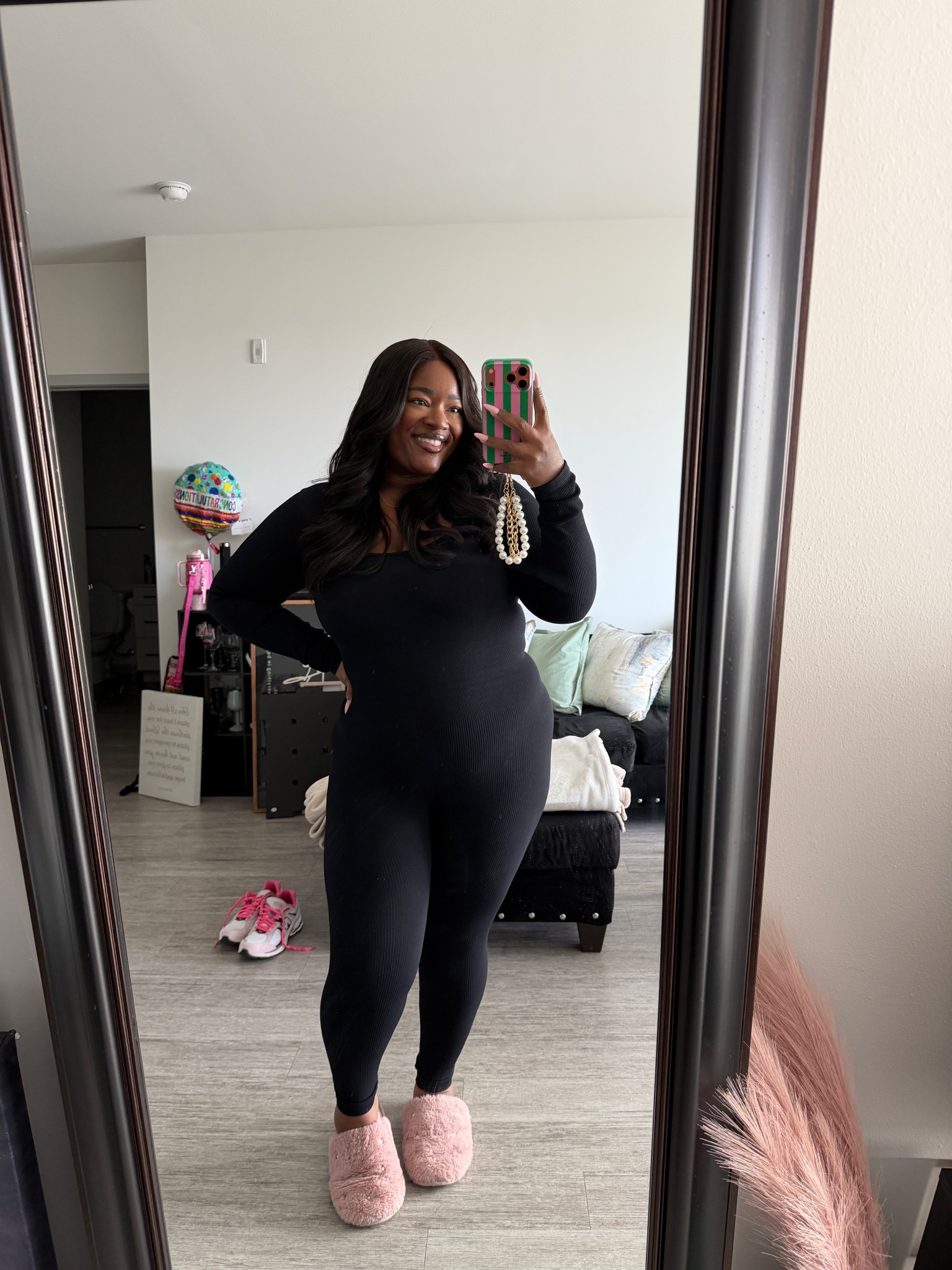 This jumpsuit has built in shapewear to snatch that waist! 😜 It’s very stretchy & I’m wearing a size XXL. Perfect outfit for cooler months, dilly dallying, or extra layers. 

#LTKPlusSize #LTKSaleAlert #LTKActive