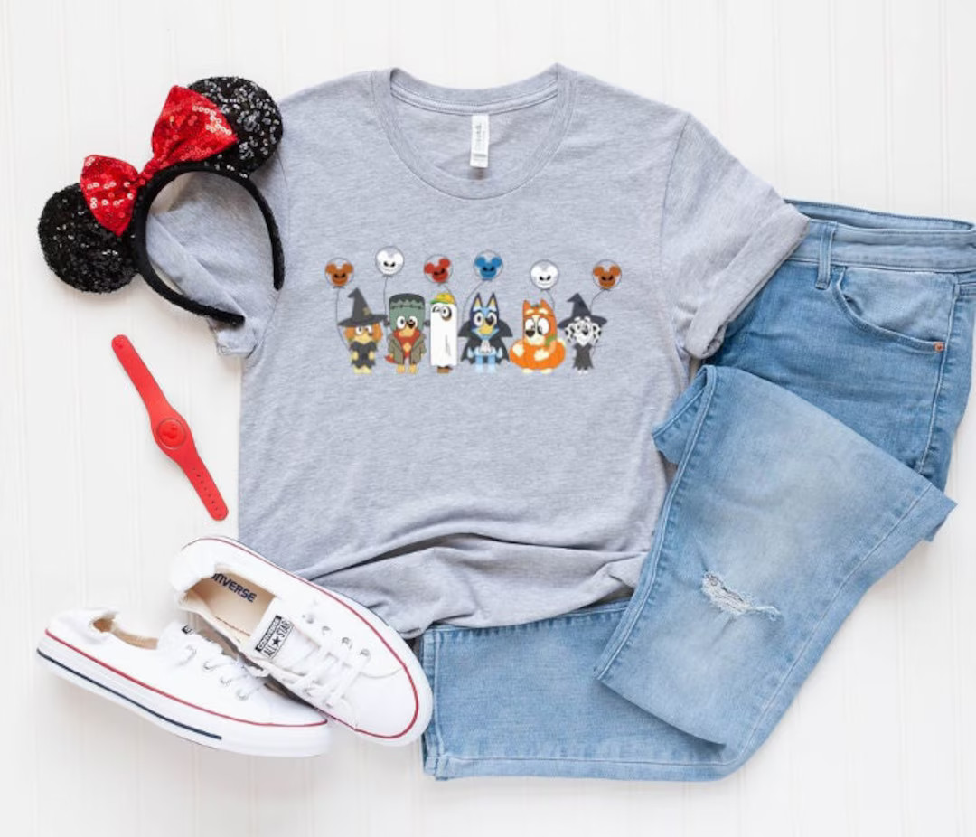 Bluey Halloween Shirt Bluey Shirt Kids Bluey Trick or Treat - Etsy | Etsy (US)