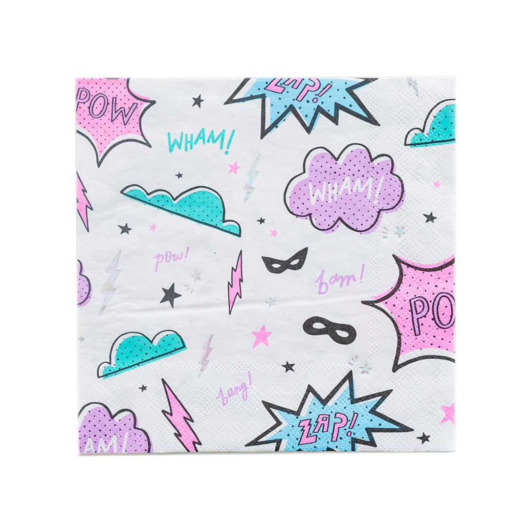 Girl Power Large Napkins - Pack of 16 - Etsy | Etsy (US)