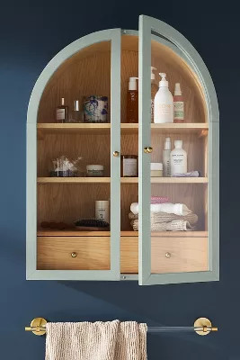 Fern Wood Arch Wall Cabinet | Anthropologie (US)
