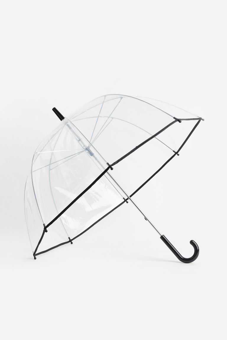 Transparent Umbrella - Transparent/black - Ladies | H&M US | H&M (US + CA)