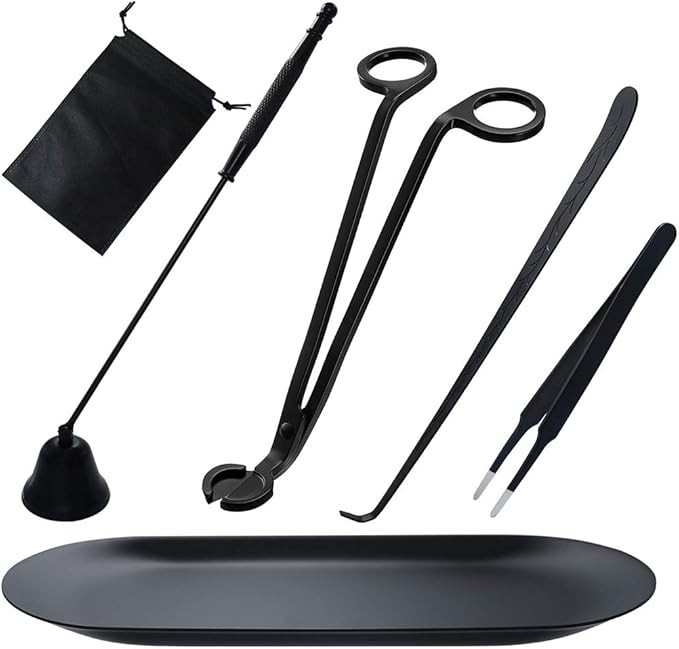 Amazon.com: Candle Wick Trimmer, Candle Accessories Set 6 in 1 - Candle Snuffer, Wick Trimmer, Wi... | Amazon (US)