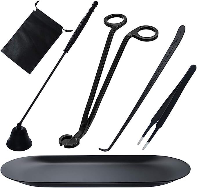 Amazon.com: Candle Wick Trimmer, Candle Accessories Set 6 in 1 - Candle Snuffer, Wick Trimmer, Wi... | Amazon (US)