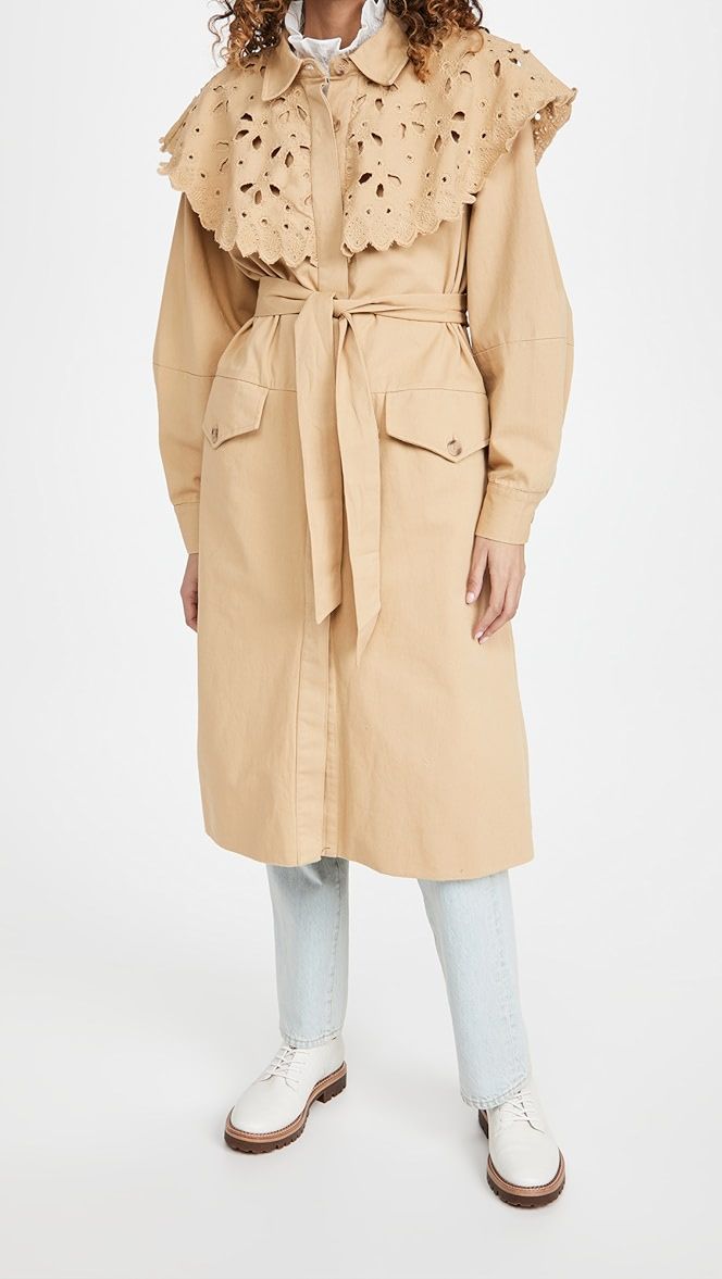 Hazel Eyelet Trench Coat | Shopbop