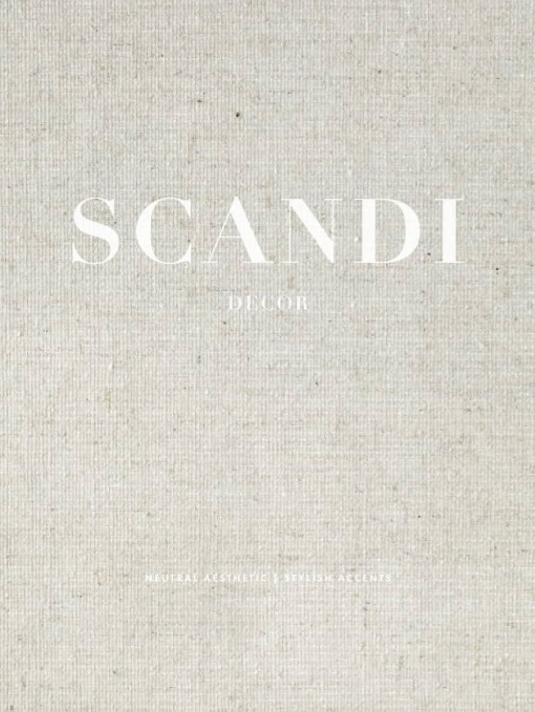 Scandi Decor - Neutral Aesthetic Faux Linen Hardcover Book | Decoration for Coffee Table Display ... | Amazon (UK)