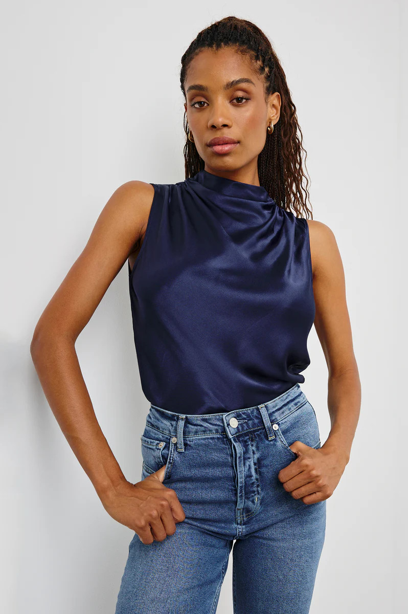 KALEEN TOP - NAVY | Rails