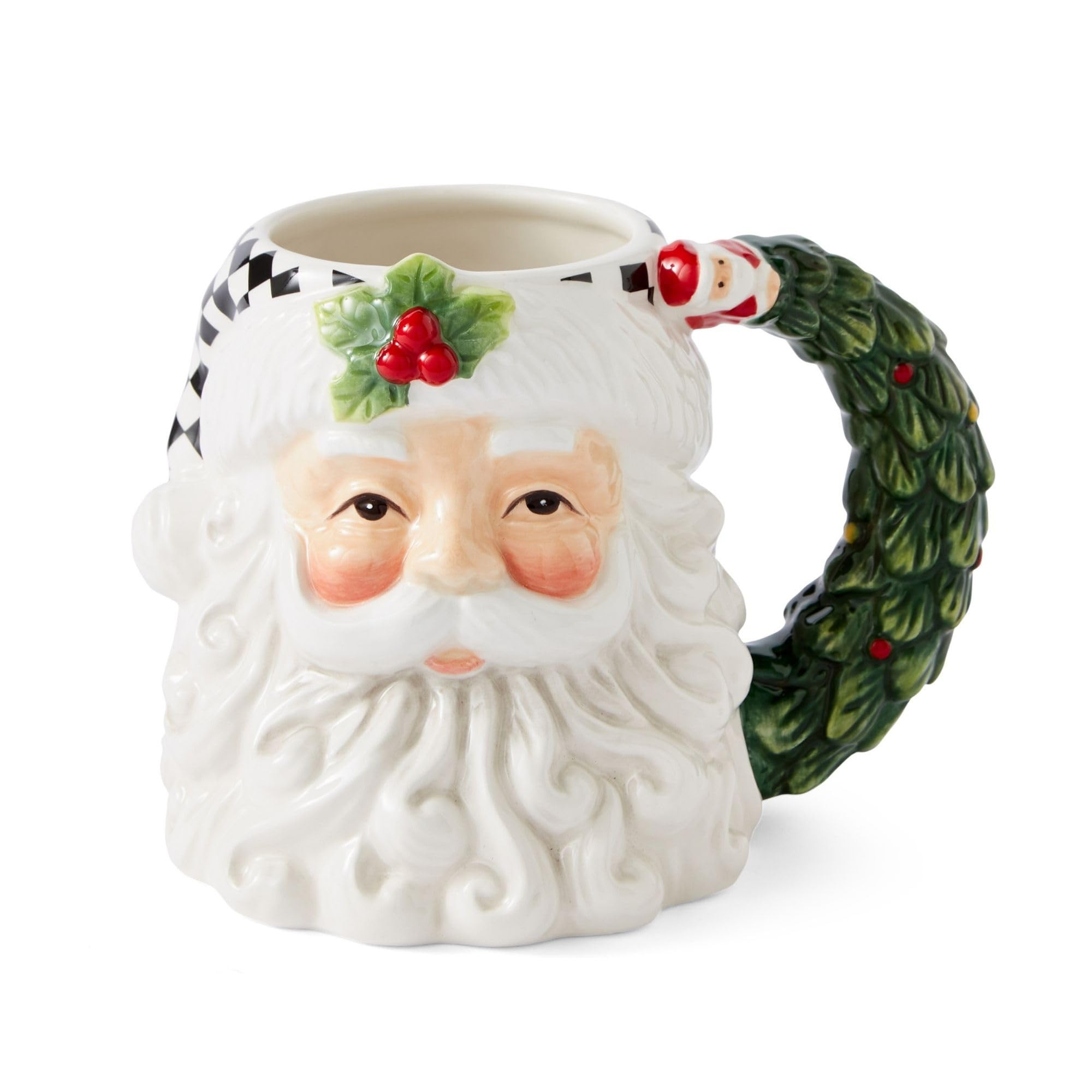 Spode Christmas Tree Santa Toby Mug - Festive Ceramic Coffee Mug with Decorative Santa Design - H... | Amazon (US)