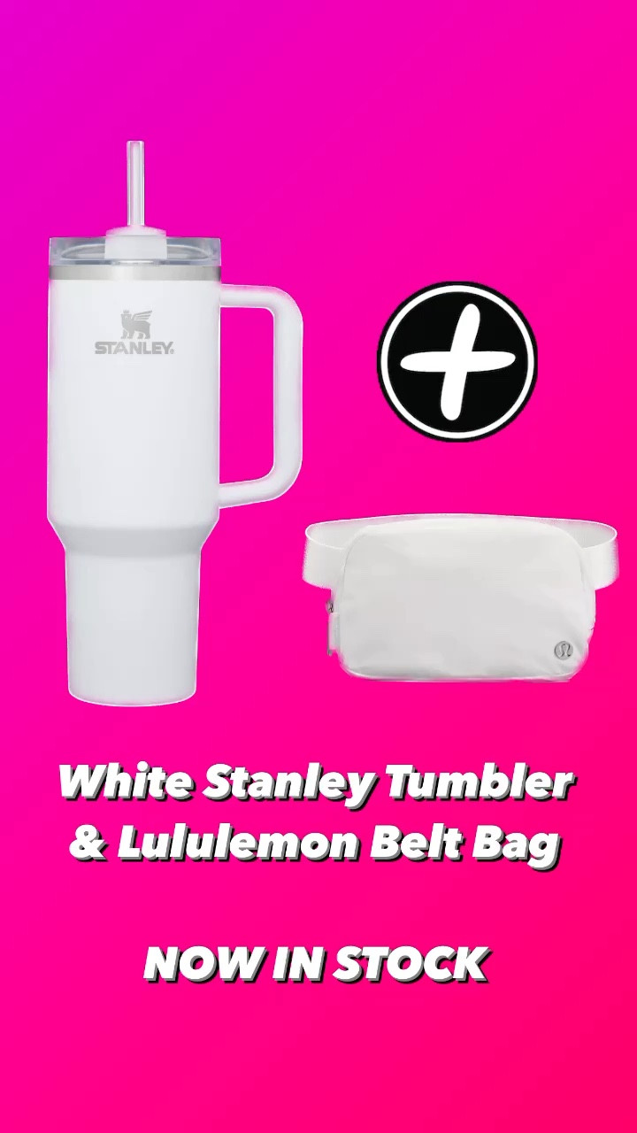 IN STOCK NOW…Stanley Quenchers & Lululemon Belt Bags in white!  No need to hunt for one or the other for a matching set!  

* Stanley Quencher $45
* Lululemon Bag - $38

#LTKstyletip #LTKunder50 #LTKFind