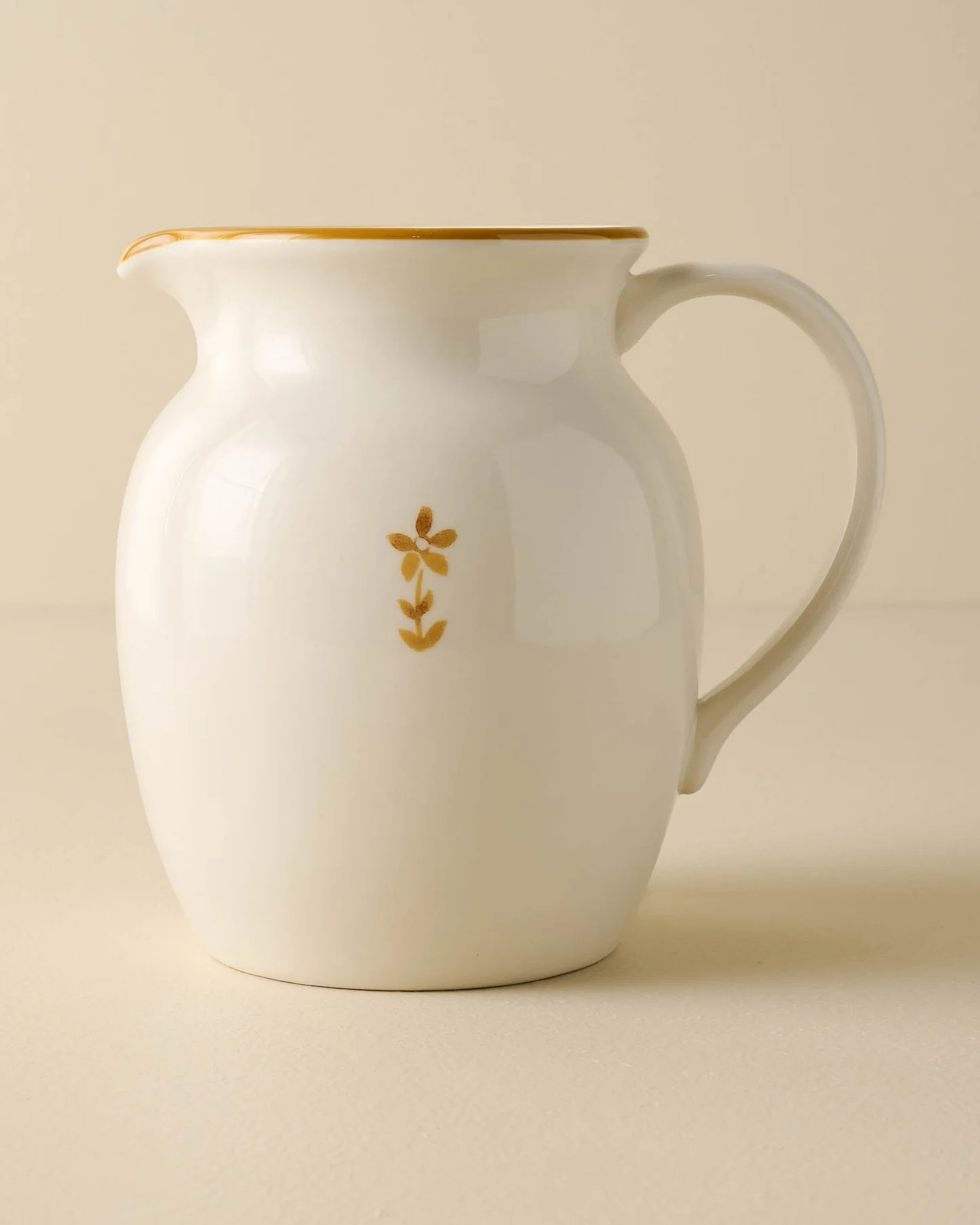 Luna Floral Pitcher | Magnolia