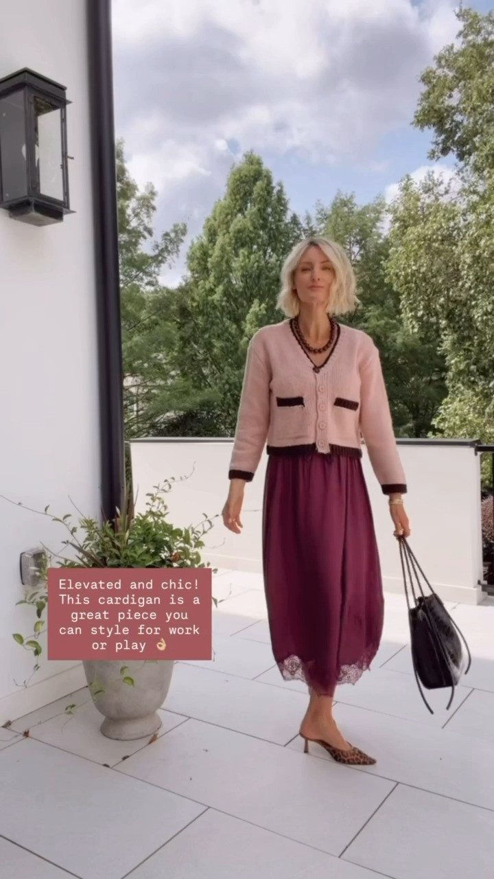 Love this color block moment with the light and dark shade! This is so cute going into fall, and I think this would even be great during the holidays - I know that's crazy to say but it will be here before we know it! Wearing XS! @Anthropologie  #anthropartner

Loverly Grey, Anthropologie, fall outfit, holiday looks, burgundy skirt, cardigan, fall outfit 

 

#LTKSeasonal
