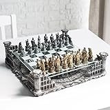 16.25" Roman Gladiators 3D Chess Set, Bronze & Silver Color | Amazon (US)