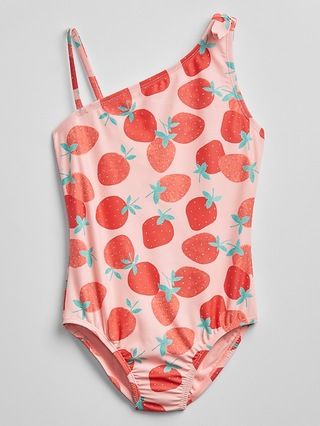 Kids Strawberry Print Swim One-Piece | Gap Factory
